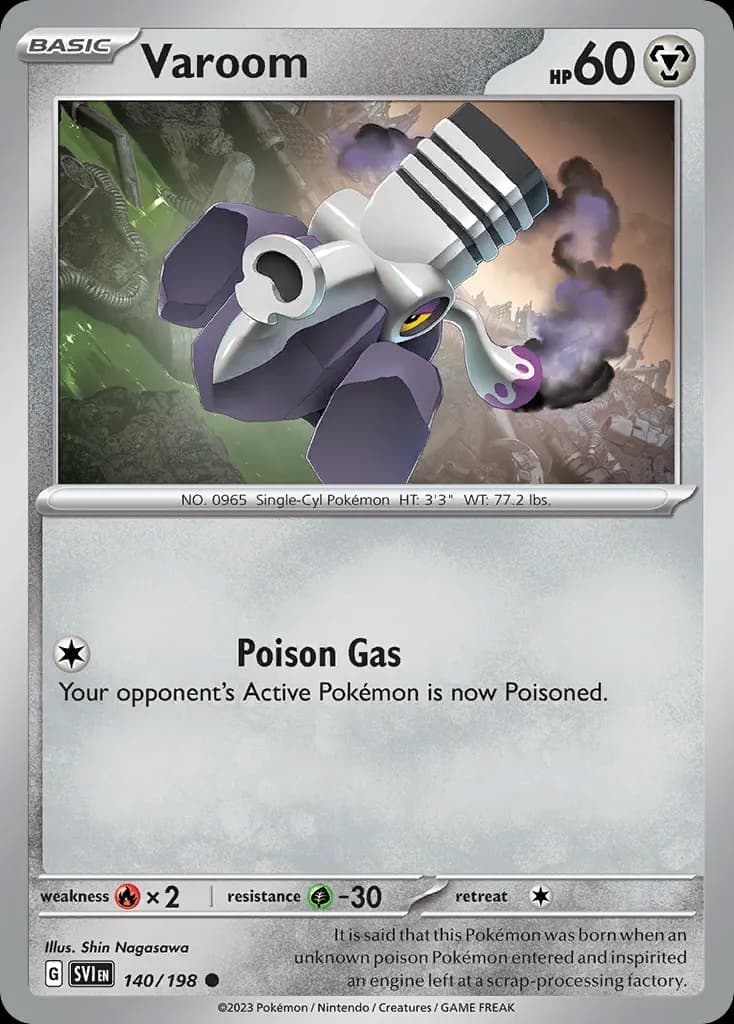 Varoom — Scarlet & Violet 140 Pokémon card