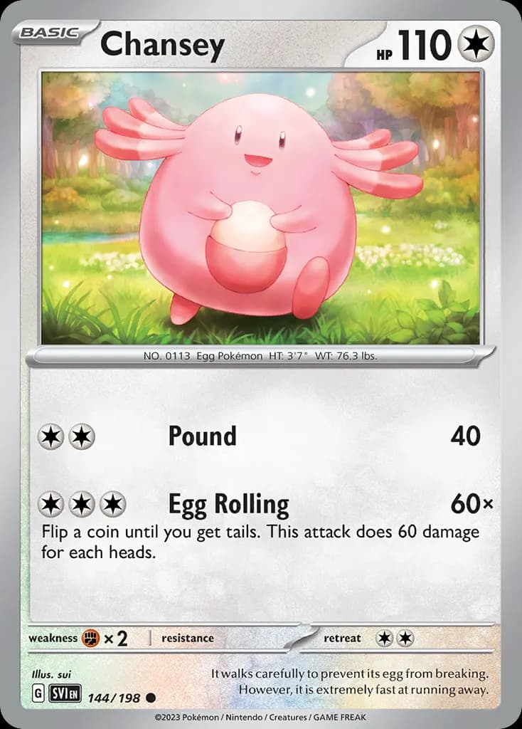 Chansey — Scarlet & Violet 144 Pokémon card