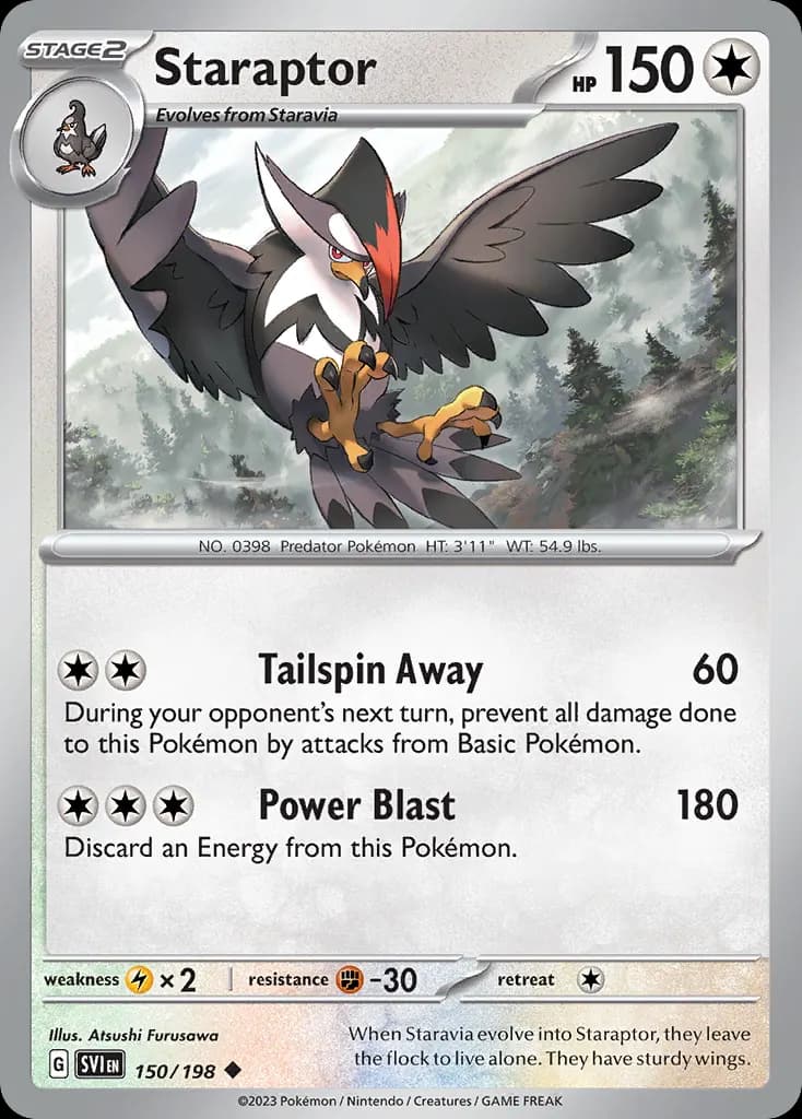 Staraptor — Scarlet & Violet 150 Pokémon card