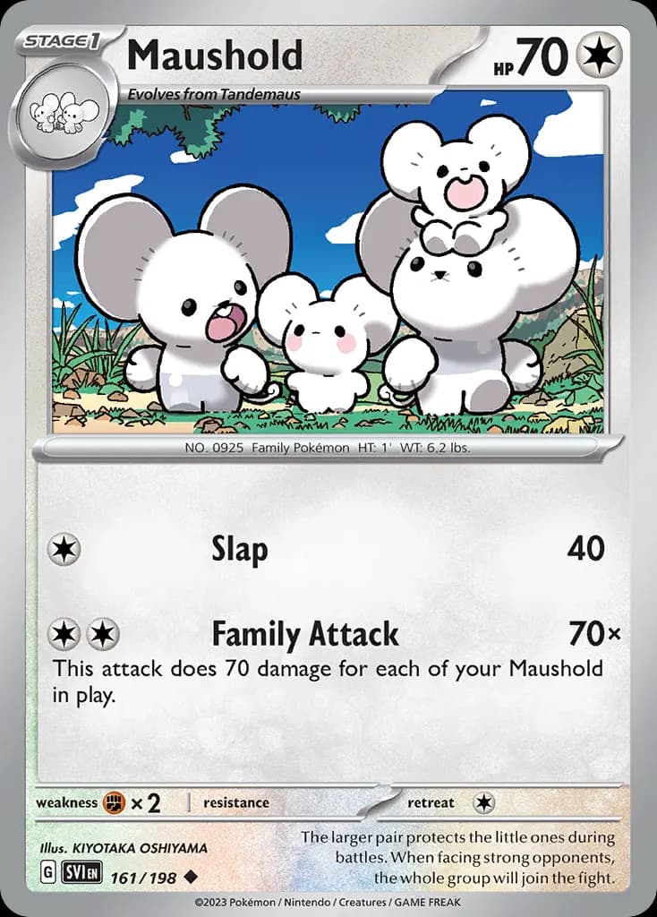 Maushold — Scarlet & Violet 161 Pokémon card