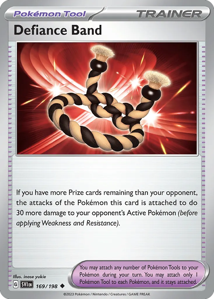Defiance Band — Scarlet & Violet 169 Pokémon card