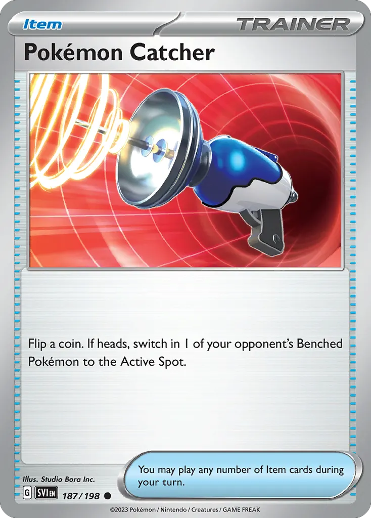 Pokémon Catcher — Scarlet & Violet 187 Pokémon card