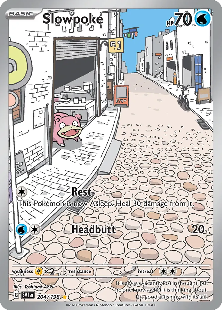 Slowpoke — Scarlet & Violet 204 Pokémon card