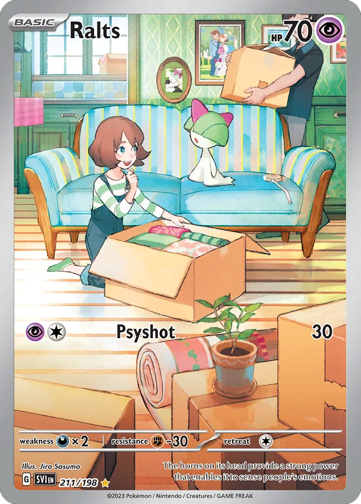 Ralts — Scarlet & Violet 211 Pokémon card