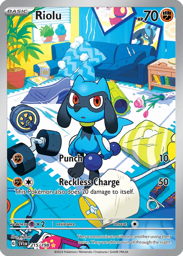 Riolu — Scarlet & Violet 215 Pokémon card