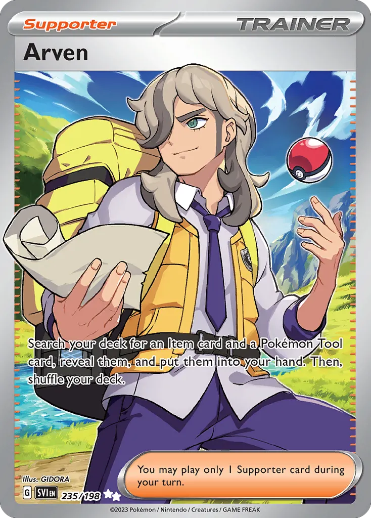 Arven — Scarlet & Violet 235 Pokémon card