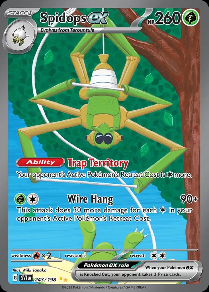 Spidops ex — Scarlet & Violet 243 Pokémon card
