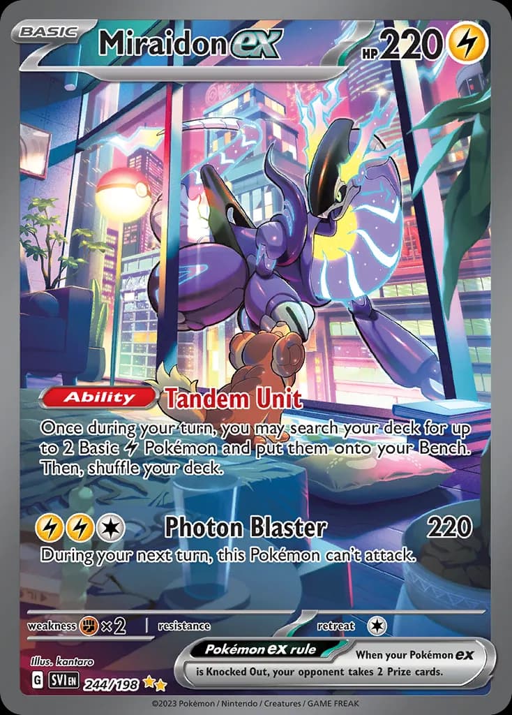 Miraidon ex — Scarlet & Violet 244 Pokémon card