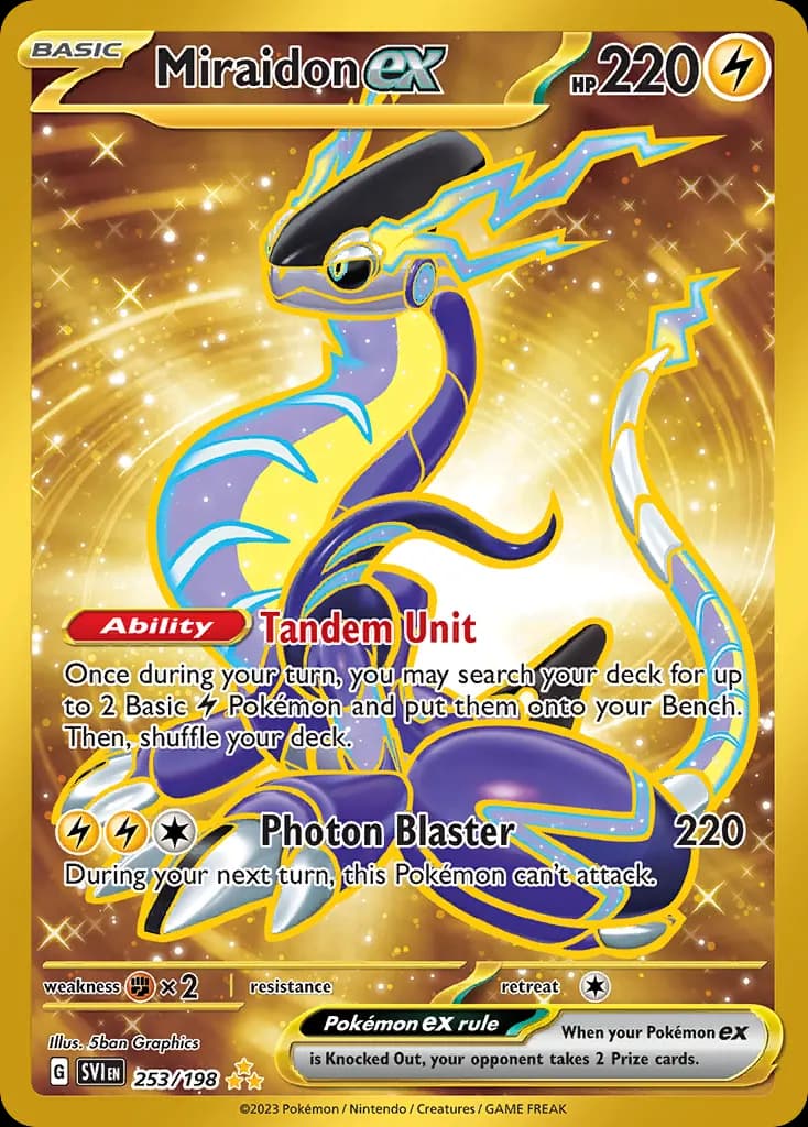 Miraidon ex — Scarlet & Violet 253 Pokémon card