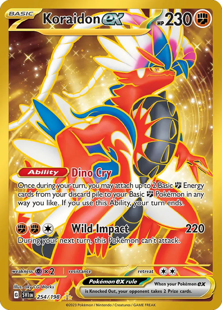Koraidon ex — Scarlet & Violet 254 Pokémon card