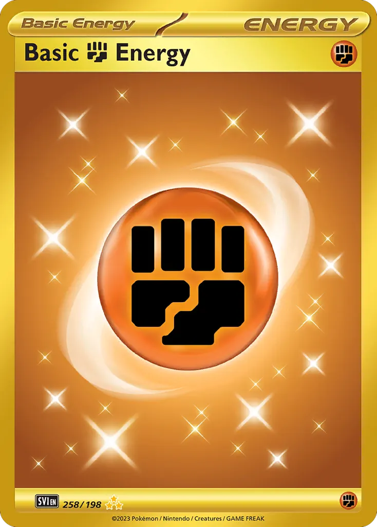 Basic Fighting Energy — Scarlet & Violet 258 Pokémon card