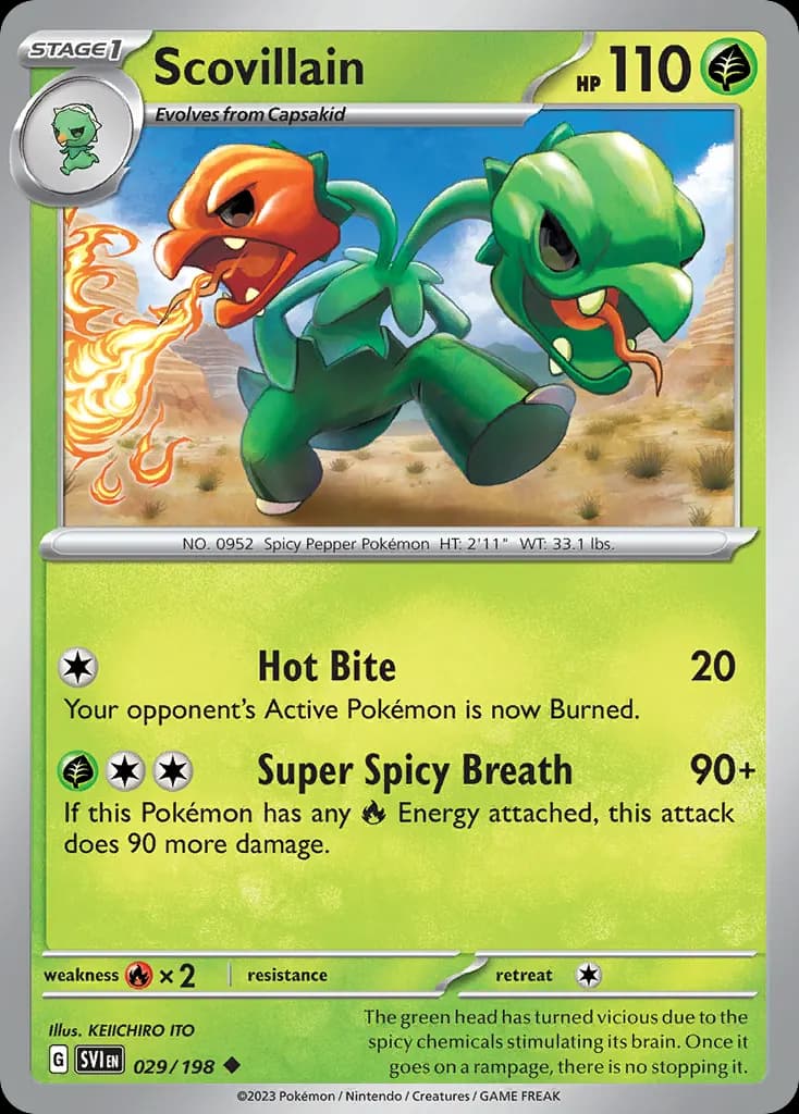 Scovillain — Scarlet & Violet 29 Pokémon card