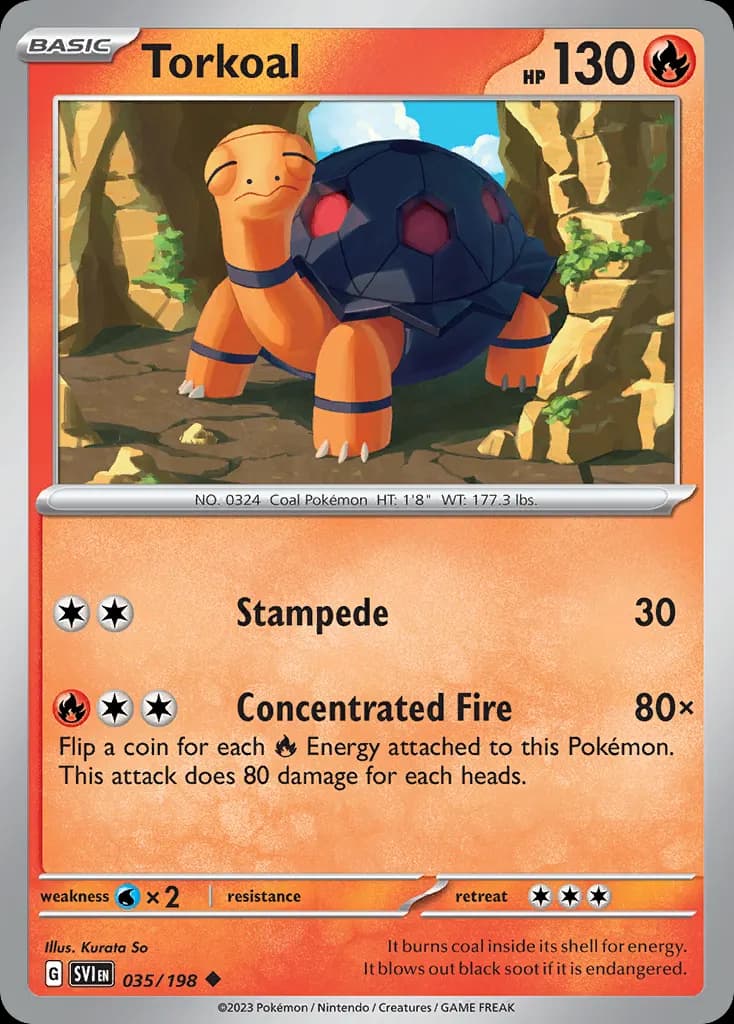 Torkoal — Scarlet & Violet 35 Pokémon card