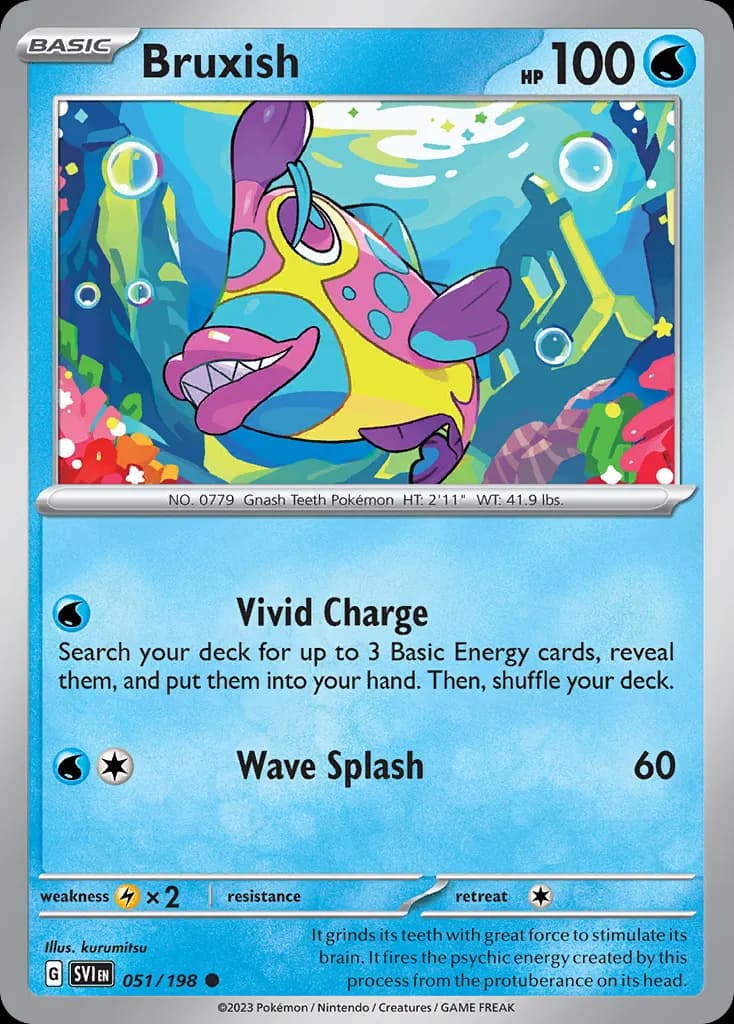 Bruxish — Scarlet & Violet 51 Pokémon card