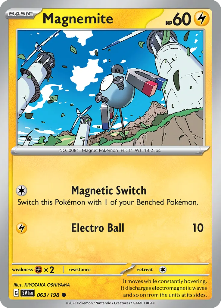 Magnemite — Scarlet & Violet 63 Pokémon card