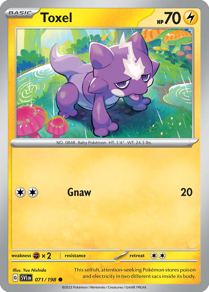 Toxel — Scarlet & Violet 71 Pokémon card