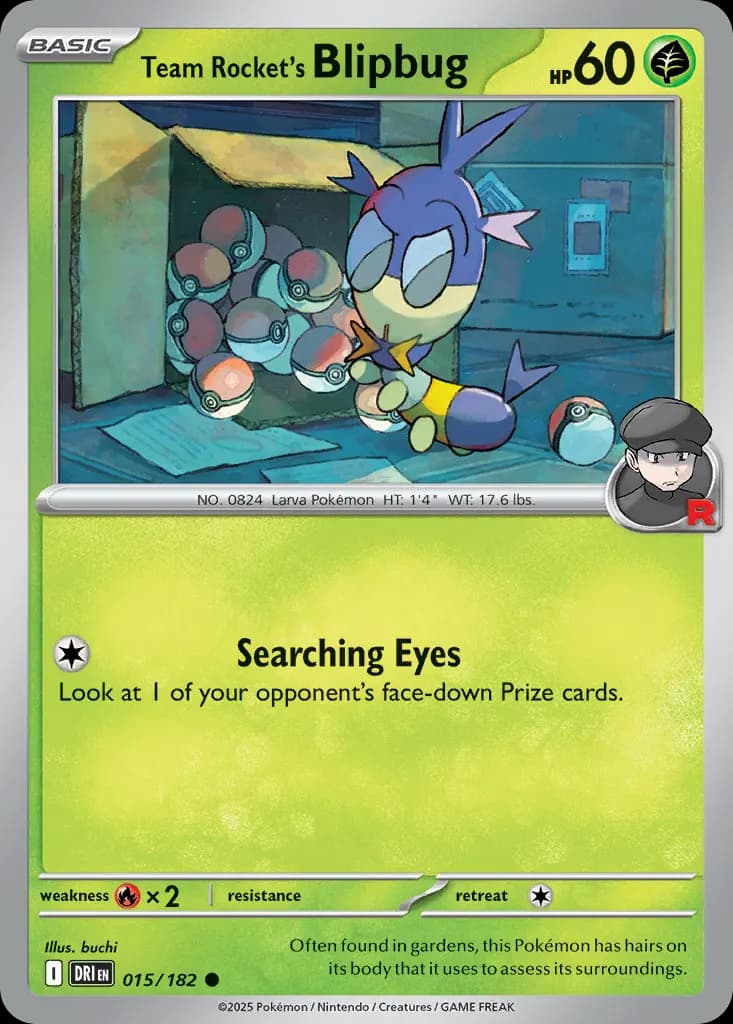 Team Rocket's Blipbug — Destined Rivals 15 Pokémon card