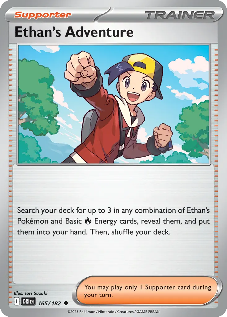 Ethan's Adventure — Destined Rivals 165 Pokémon card