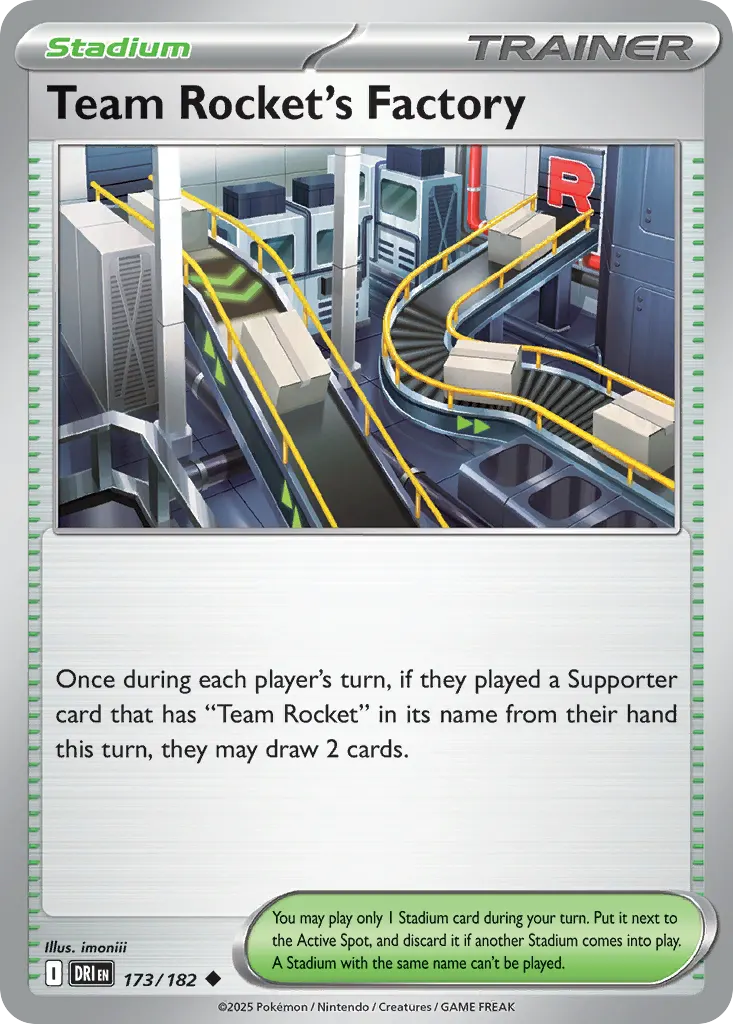 Team Rocket's Factory — Destined Rivals 173 Pokémon card