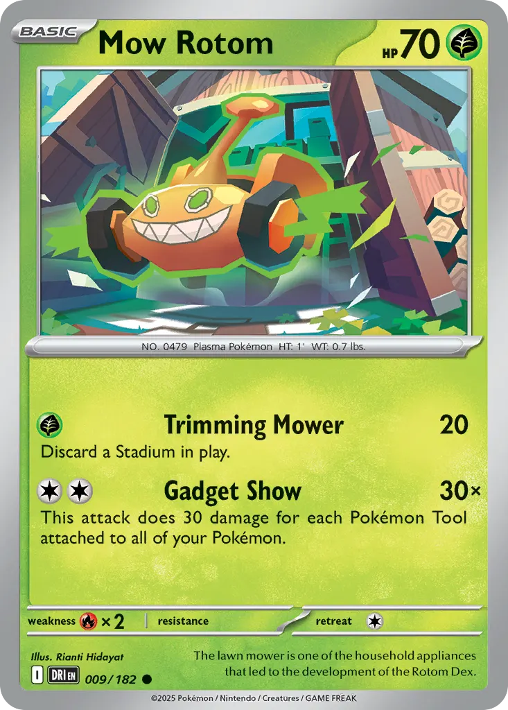Mow Rotom — Destined Rivals 9 Pokémon card