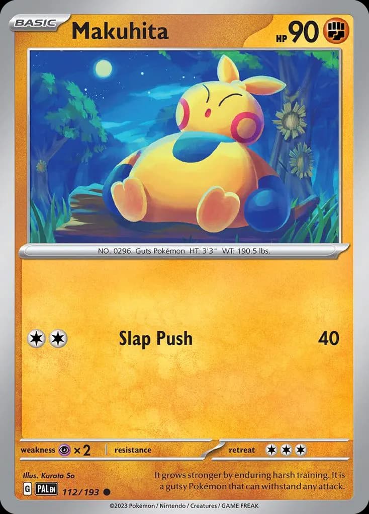 Makuhita — Paldea Evolved 112 Pokémon card