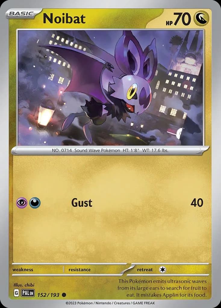 Noibat — Paldea Evolved 152 Pokémon card