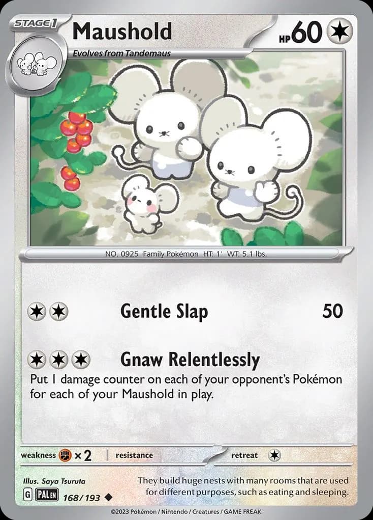Maushold — Paldea Evolved 168 Pokémon card