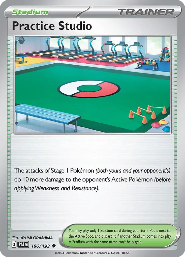 Practice Studio — Paldea Evolved 186 Pokémon card