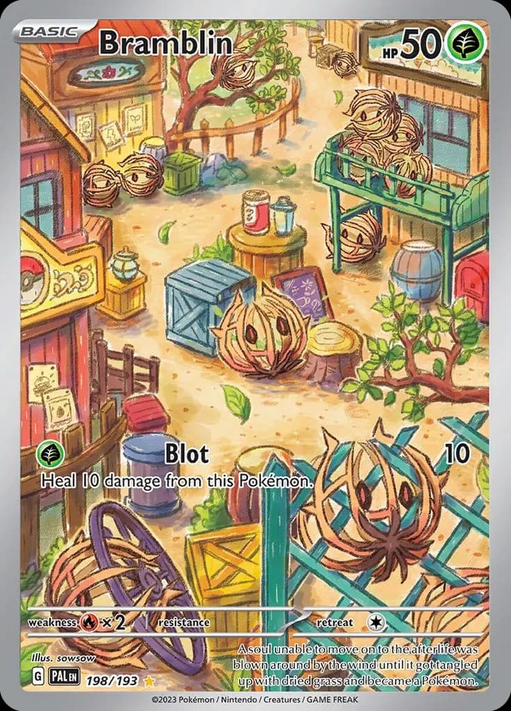 Bramblin — Paldea Evolved 198 Pokémon card
