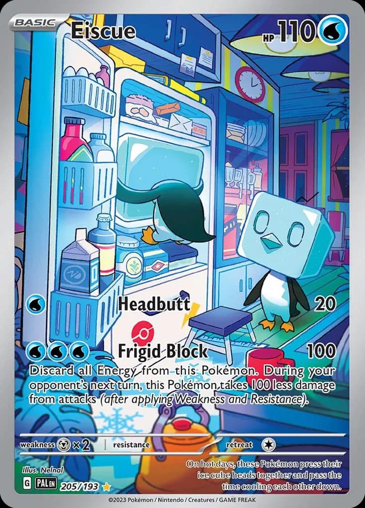 Eiscue — Paldea Evolved 205 Pokémon card