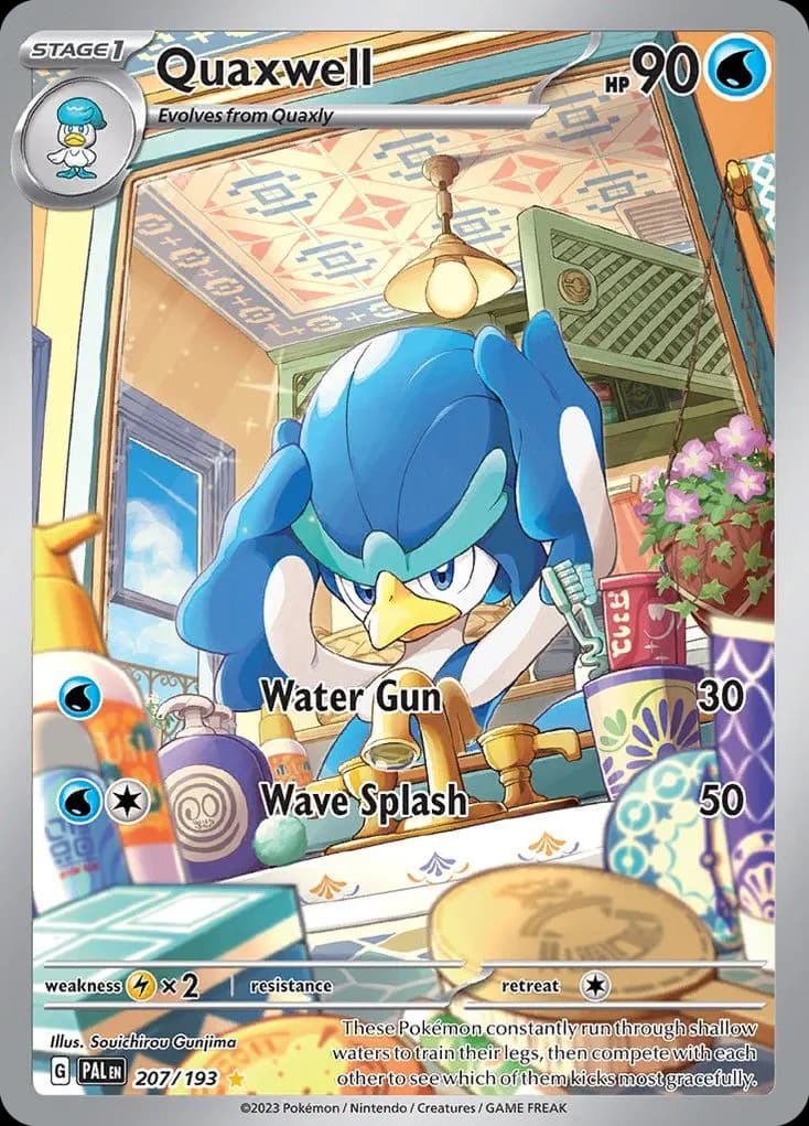 Quaxwell — Paldea Evolved 207 Pokémon card