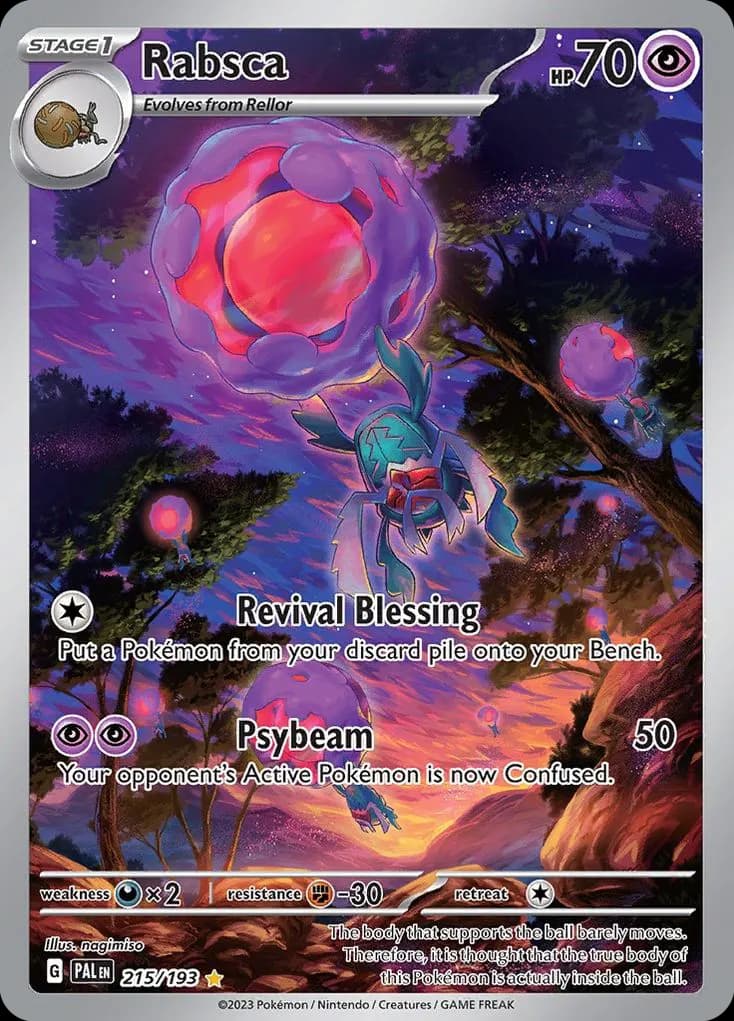 Rabsca — Paldea Evolved 215 Pokémon card
