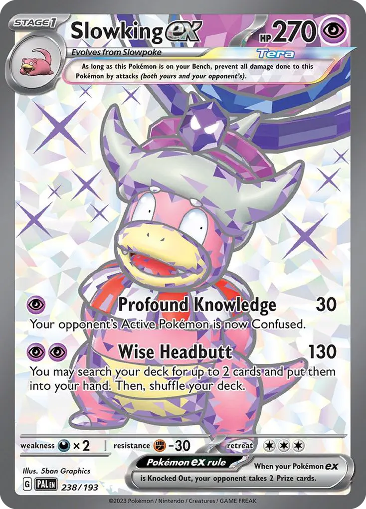 Slowking ex — Paldea Evolved 238 Pokémon card