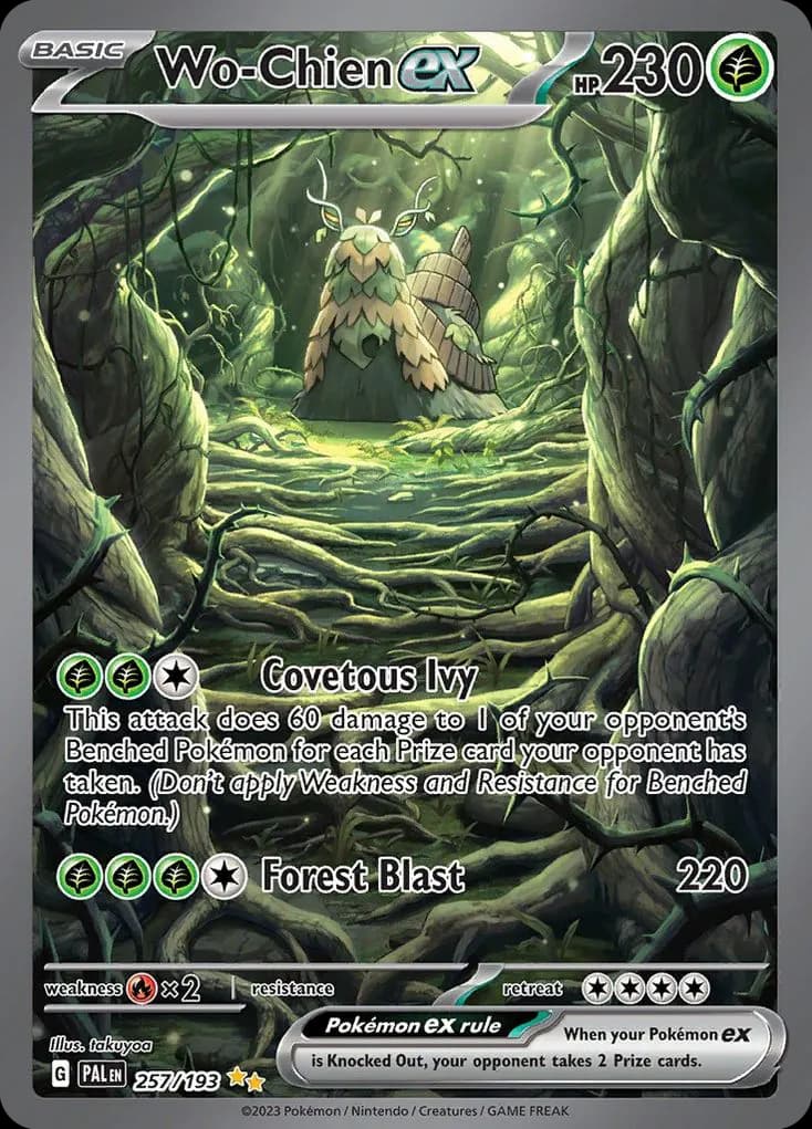 Wo-Chien ex — Paldea Evolved 257 Pokémon card