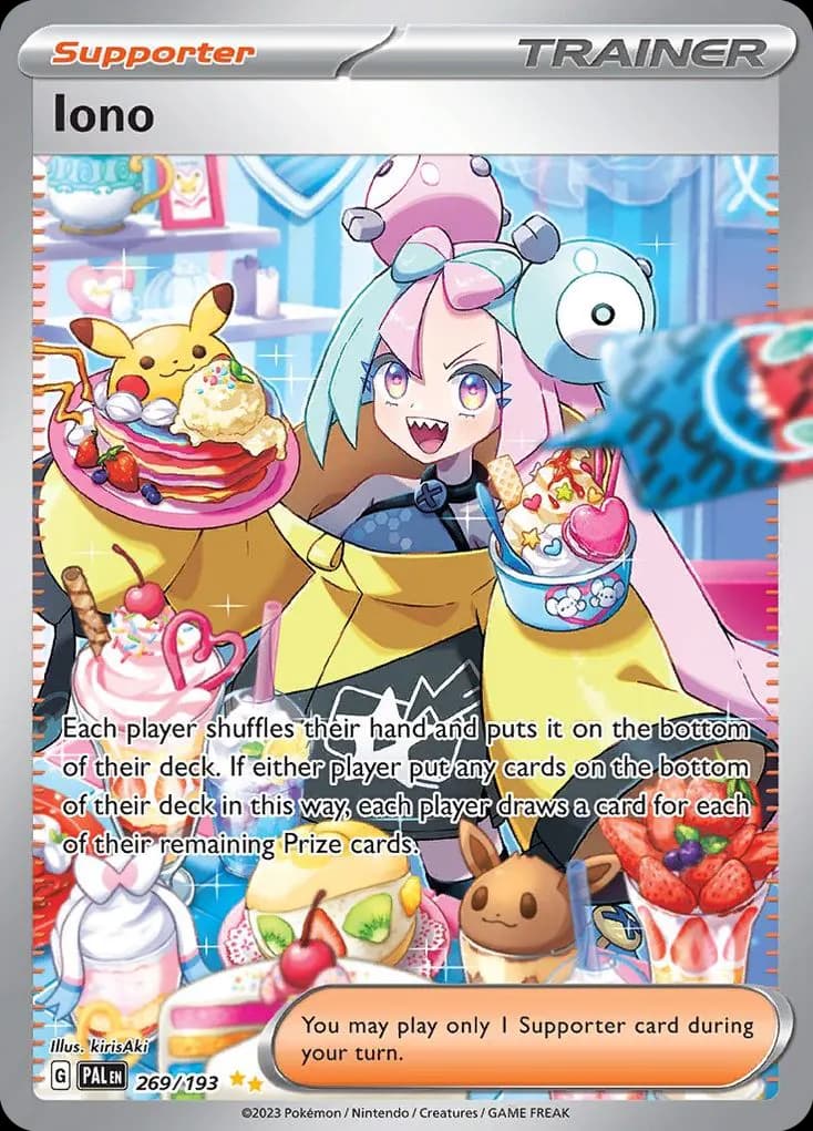 Iono — Paldea Evolved 269 Pokémon card