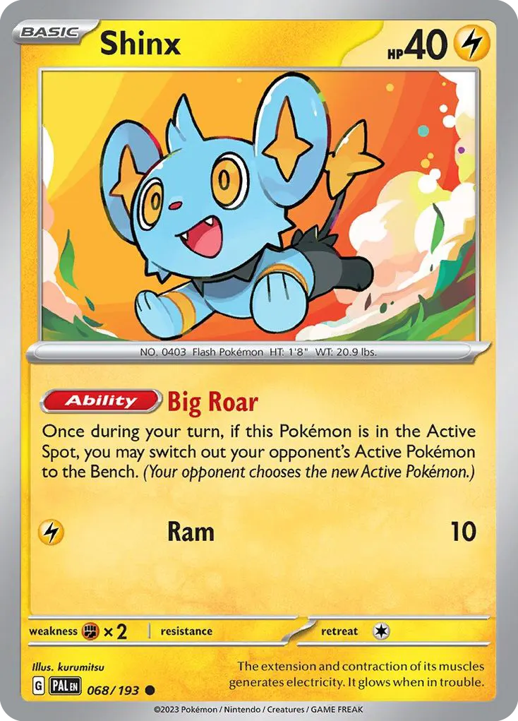 Shinx — Paldea Evolved 68 Pokémon card