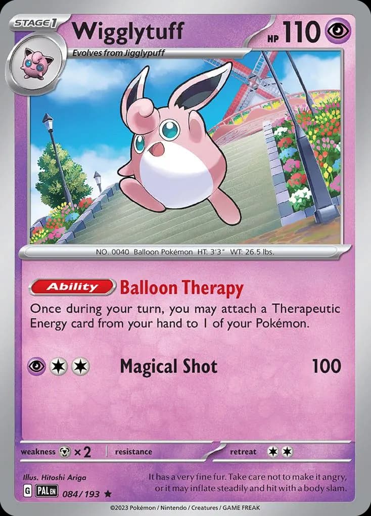 Wigglytuff — Paldea Evolved 84 Pokémon card