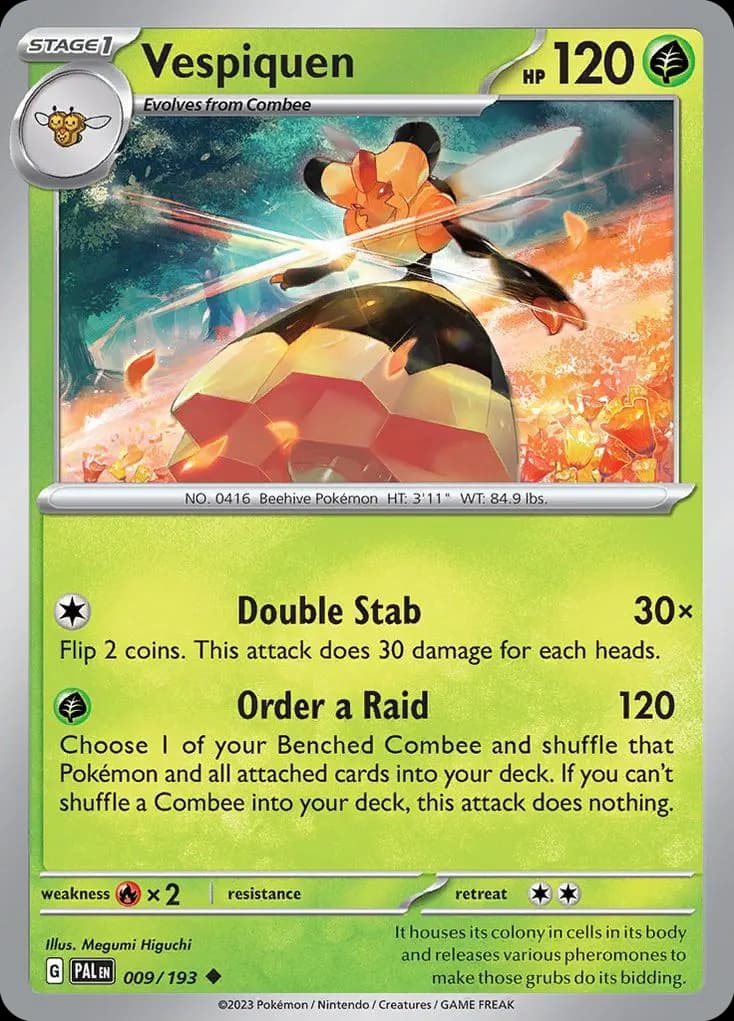 Vespiquen — Paldea Evolved 9 Pokémon card