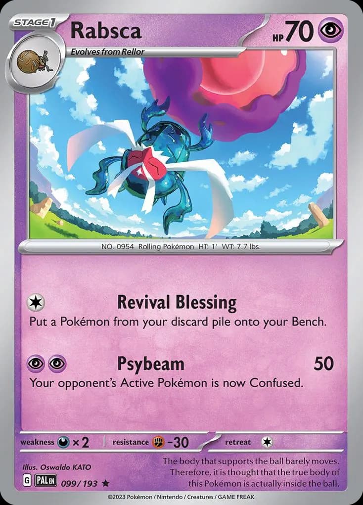 Rabsca — Paldea Evolved 99 Pokémon card