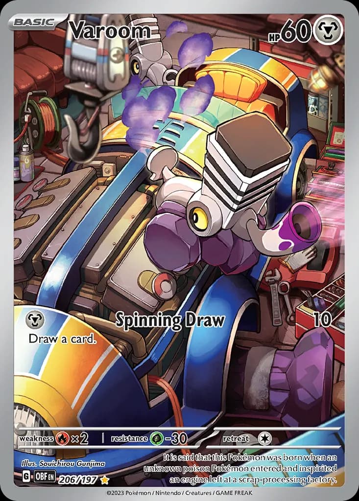Varoom — Obsidian Flames 206 Pokémon card