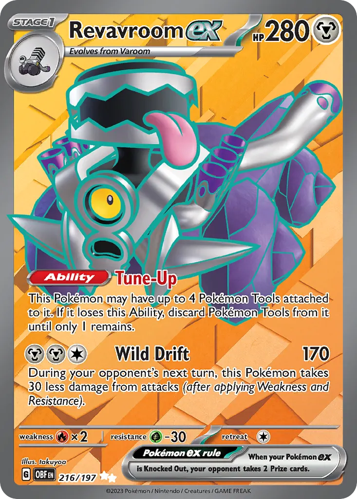 Revavroom ex — Obsidian Flames 216 Pokémon card