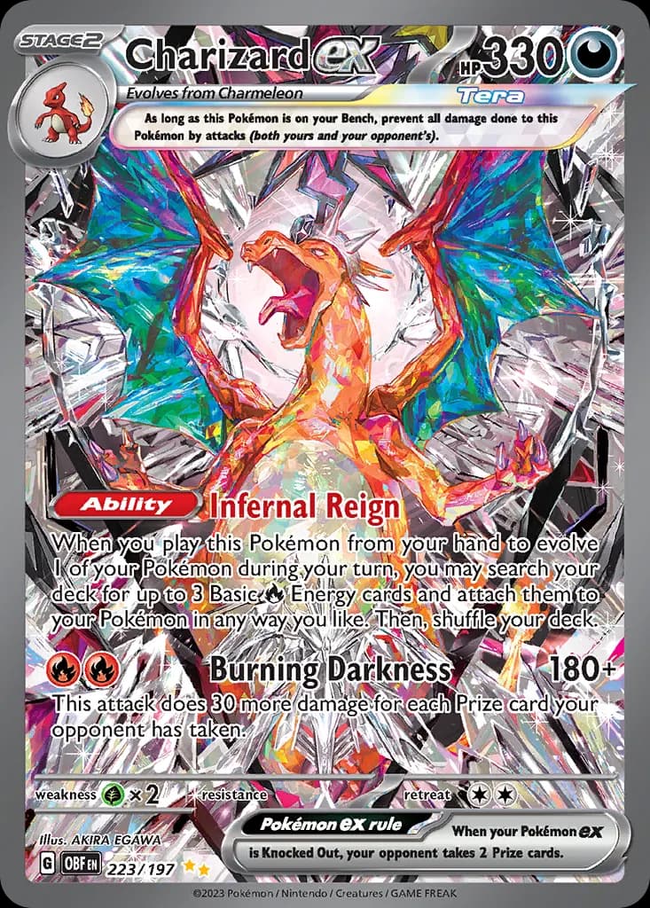 Charizard ex — Obsidian Flames 223 Pokémon card