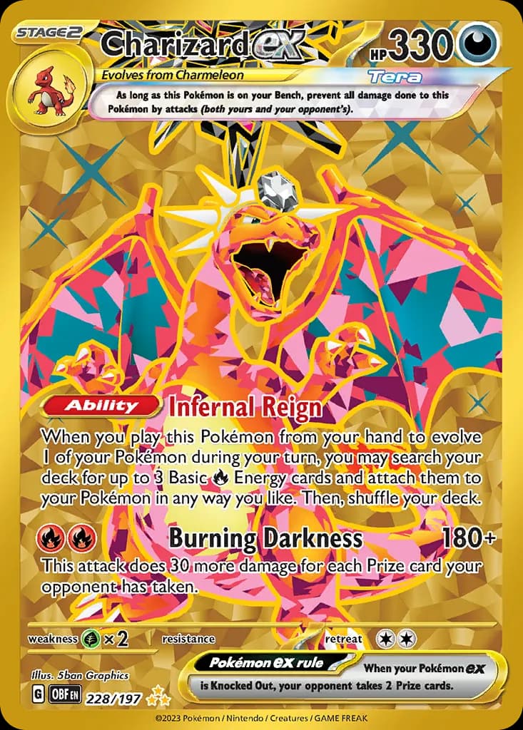 Charizard ex — Obsidian Flames 228 Pokémon card