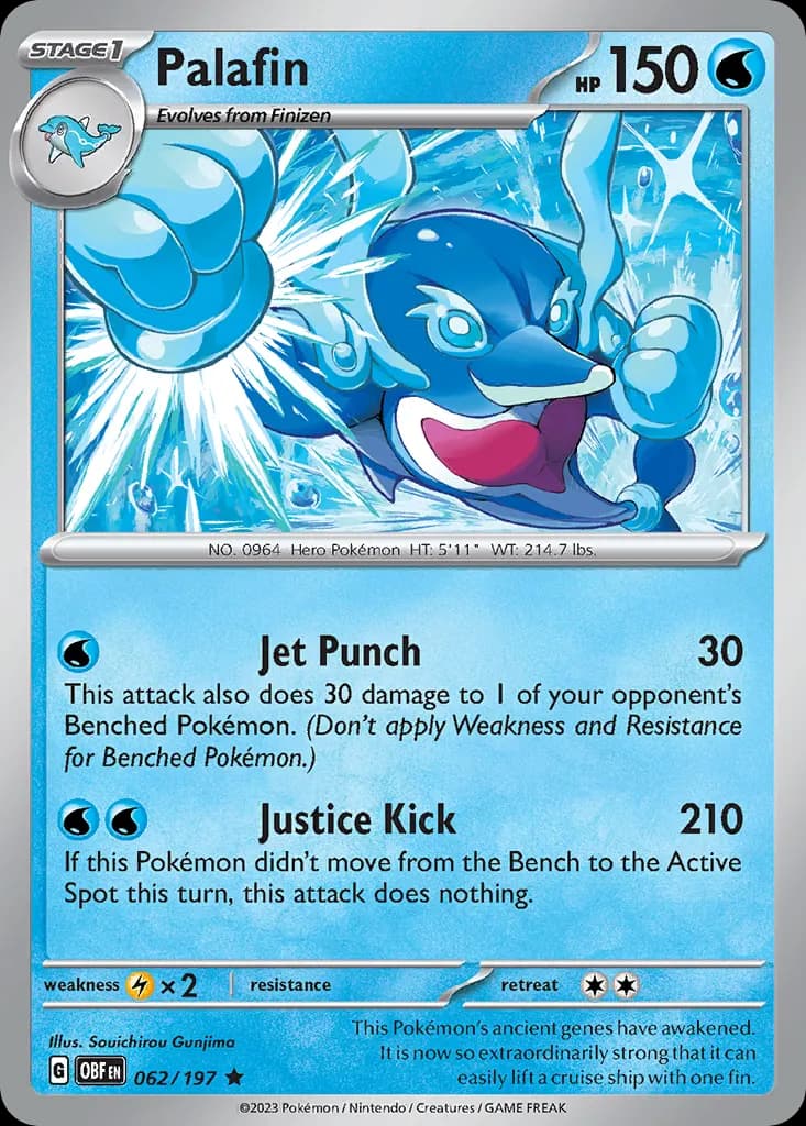 Palafin — Obsidian Flames 62 Pokémon card