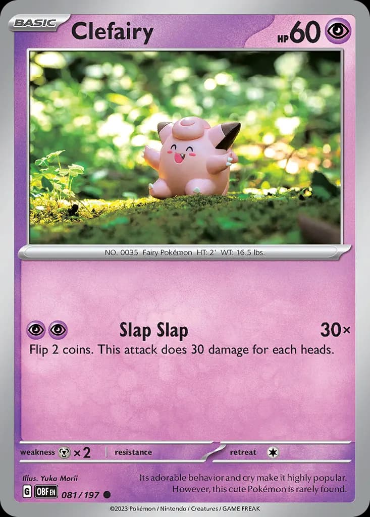 Clefairy — Obsidian Flames 81 Pokémon card