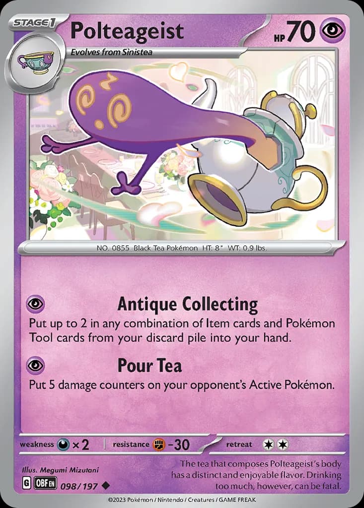 Polteageist — Obsidian Flames 98 Pokémon card