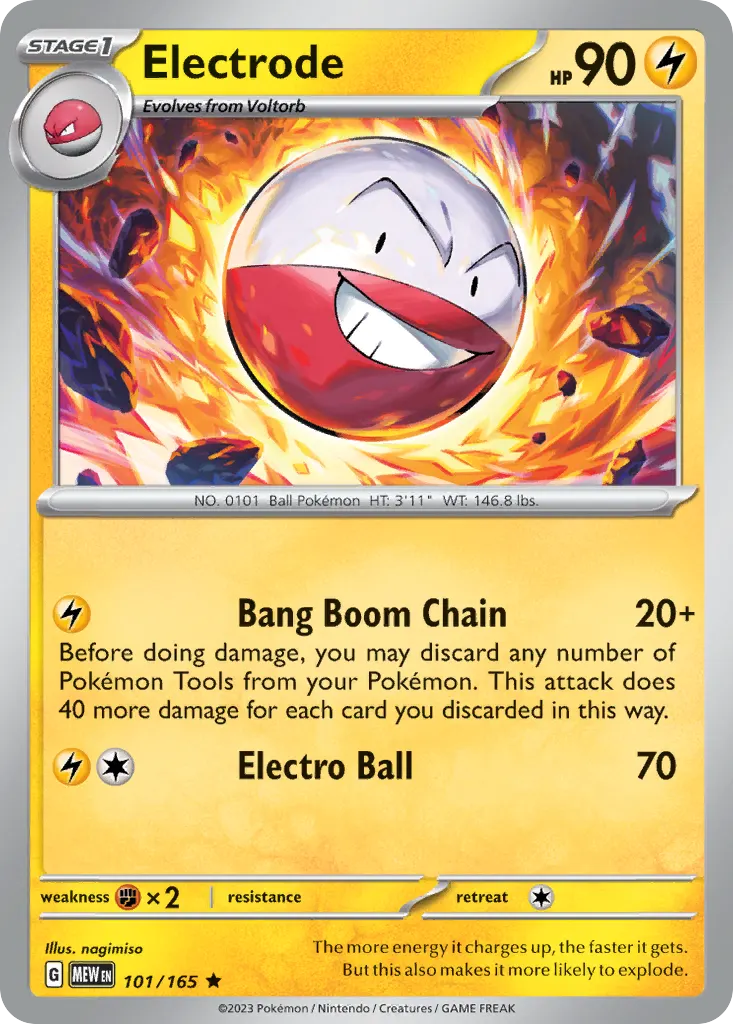 Electrode — 151 101 Pokémon card