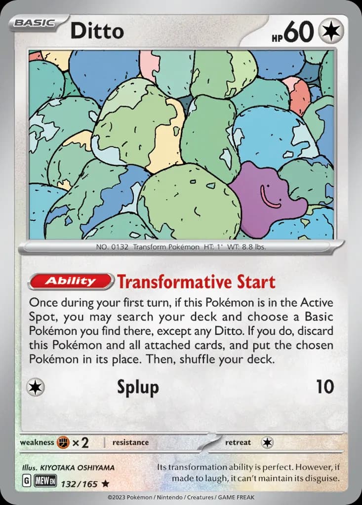 Ditto — 151 132 Pokémon card