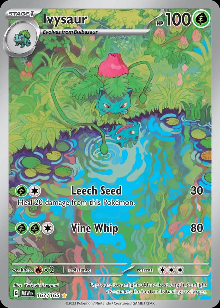 Ivysaur — 151 167 Pokémon card