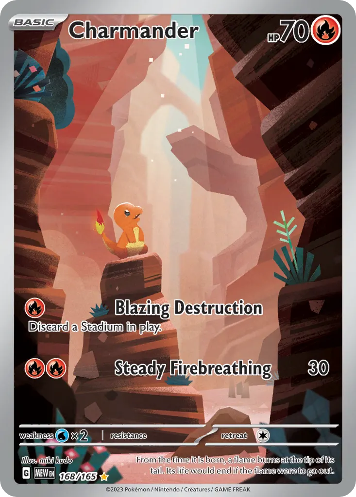 Charmander — 151 168 Pokémon card